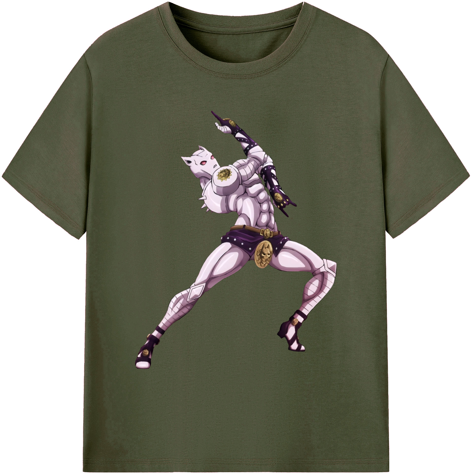 （画像用） ジョジョの奇妙な冒険 きら よしかげ JoJo's Bizarre Adventure Kira Yoshikage 綿100％ メンズ半袖Tシャツ｜肌触りやわらか＆通気性